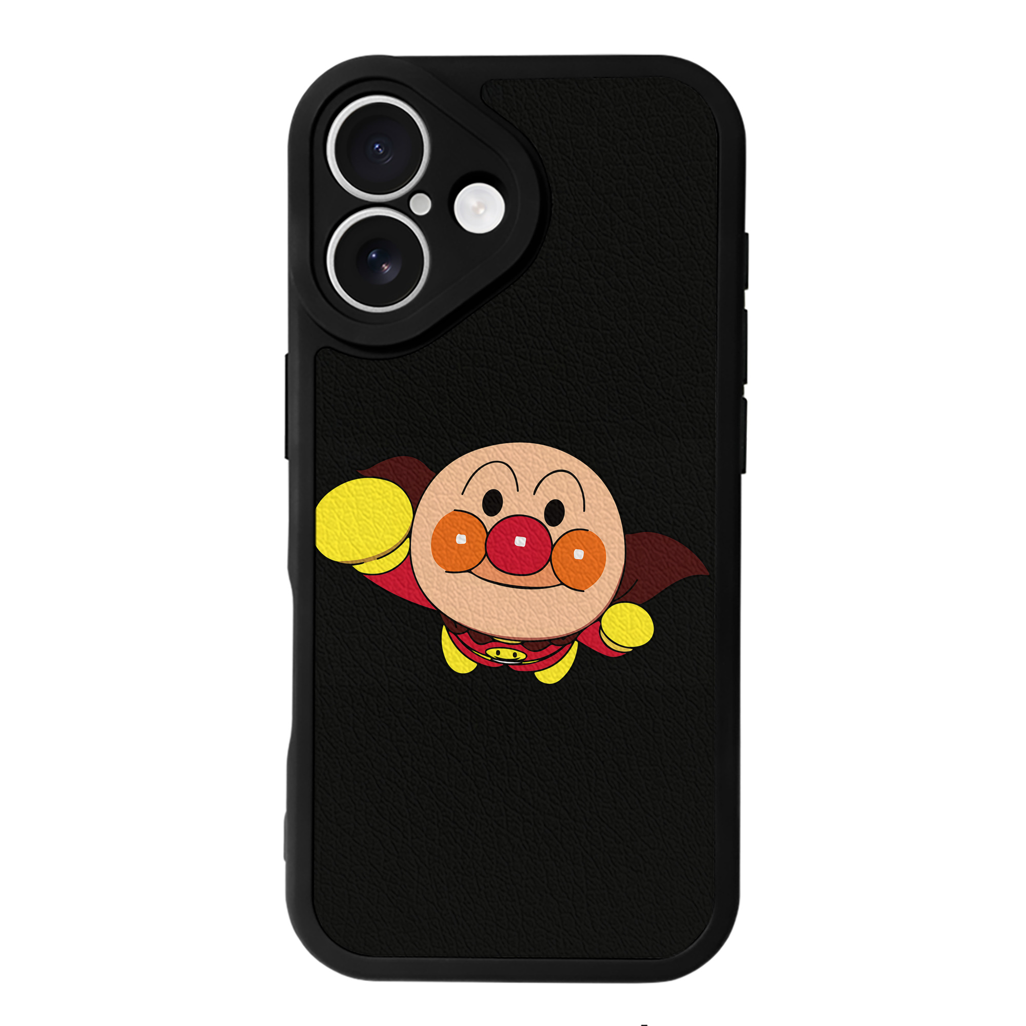 （画像用） アンパンマン Anpanman 【iPhone 16シリーズ対応】シリコンスマホケース（レザー調） 材質：シリコン